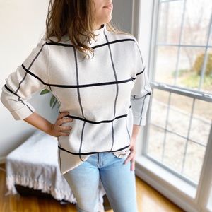 Tahari | Sweaters | Tahari Plaid Mock 